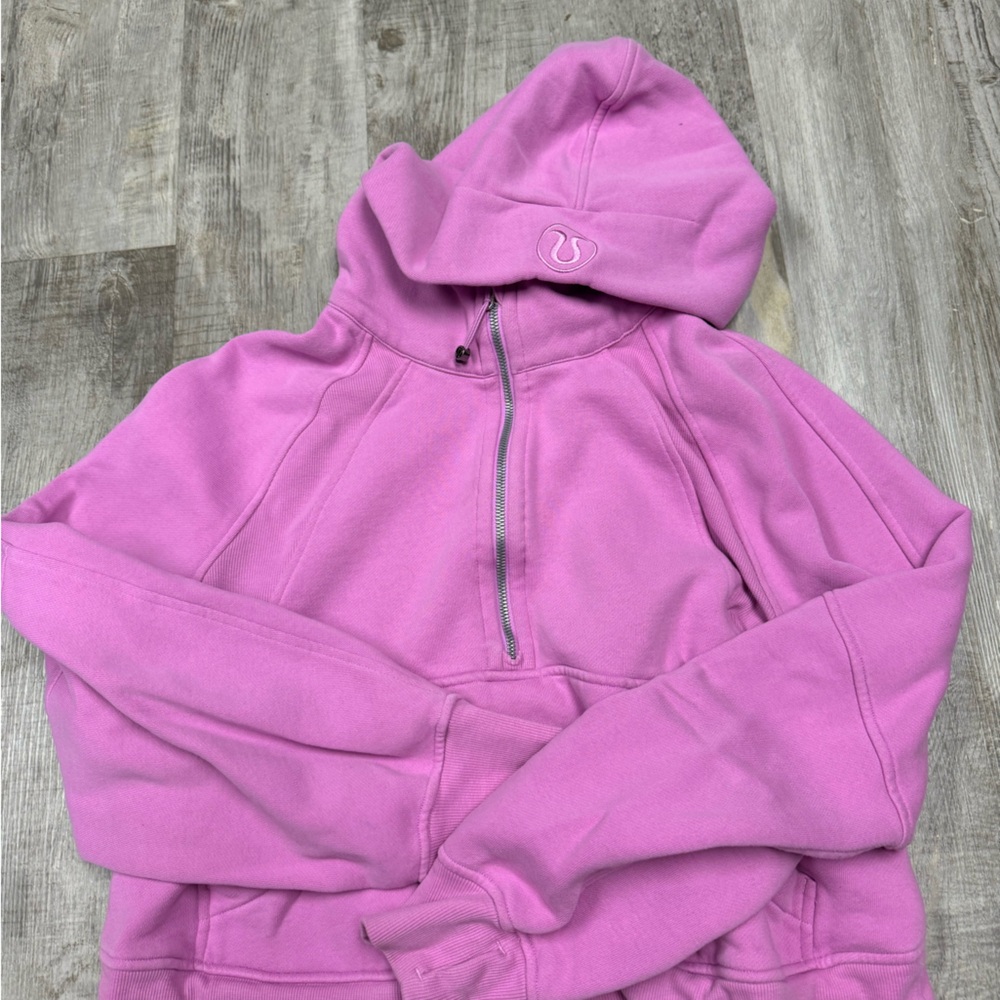Scuba oversized half-zip hoodie !